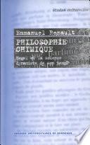 Philosophie chimique