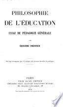 Philosophie de l'éducation
