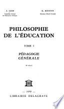 Philosophie de l'éducation