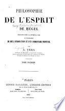 Philosophie de L'esprit de Hegel