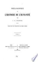 Philosophie de l'histoire de l'humanité