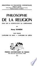 Philosophie de la religion