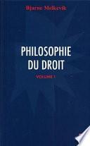 Philosophie du droit 1