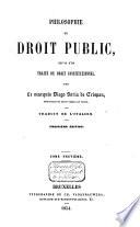 Philosophie du droit public