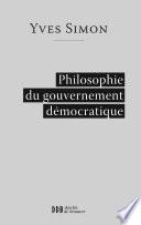 Philosophie du gouvernement démocratique