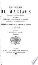 Philosophie du mariage