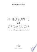 Philosophie et géomancie