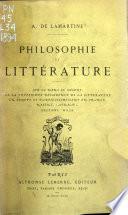 Philosophie et littérature