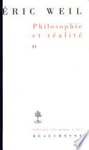 Philosophie et réalité