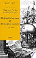 Philosophie française et philosophie écossaise 1750-1850