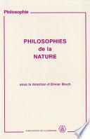 Philosophies de la nature