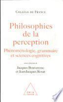 Philosophies de la perception