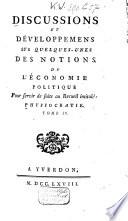Physiocratie, ou Constitution naturelle du gouvernement