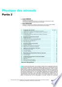 Physique des aerosols: Partie 2