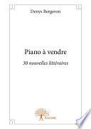 Piano à vendre