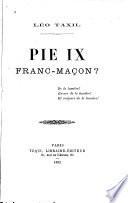 Pie IX franc-maçon