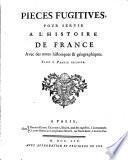 Pièces fugitives
