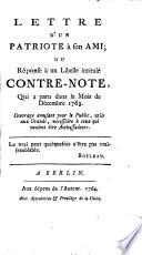 Pièces rélatives aux lettres, mémoires, et négociations particulières du Chevalier d'Eon, ministre plenipotentiaire auprès du Roi de la Grande-Brétagne: contenant la note, contre-note, lettre à Monsieur le Duc de Nivernois, et l'Examen des lettres, etc
