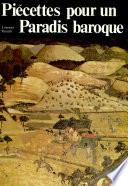 Piécettes pour un paradis baroque suivi de Onze lettres à Pénélope