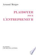 Plaidoyer pour l'entrepreneur