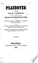 Plaidoyer prononcé ... devant la Cour royale d'Agen, pour Dame Bernarde Émilie Lecomte ... contre le sieur de Sainte-Colombe ... appelant d'un jugement qui le condamne à des dommages-intérêts pour rapt de séduction