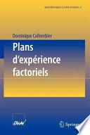 Plans d'expérience factoriels