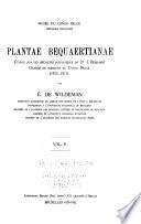 Plantae Bequaertianae