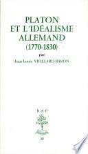 Platon et l'idéalisme allemand (1770-1830)