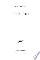 Pleut-il?