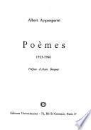 Poèmes, 1923-1960