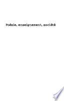 Poésie, enseignement, société