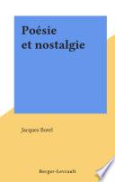 Poésie et nostalgie