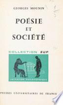 Poésie et société