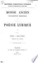 Poésie lyrique