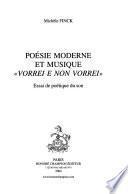 Poésie moderne et musique