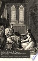 Poésies de Marie de France, poète anglo-normand du XIIIe siècle: Fables. Le purgatoire de Saint-Patrice