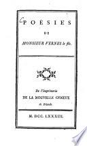 Poésies de Monsieur Vernes le fils
