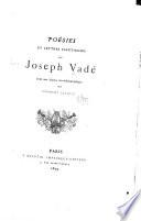 Poésies et lettres facétieuses de Joseph Vadé
