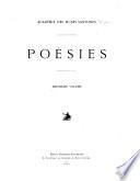 Poésies ...