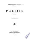 Poésies ...
