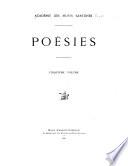 Poésies ...