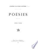 Poésies ...