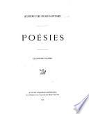 Poésies ...