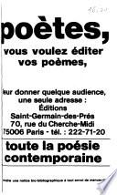 Poètes contemporains de langue française