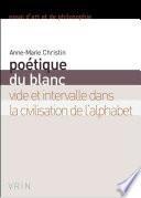 Poétique du blanc