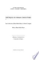 Poétiques du roman d'aventures