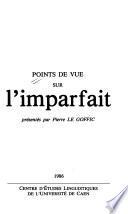 Points de vue sur l'imparfait