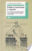 Livre Políticos, burócratas y expertos
