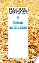POLITIQUE AFRICAINE N-033 - Retour au Burkina