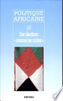 Politique Africaine n°69 - Des élections